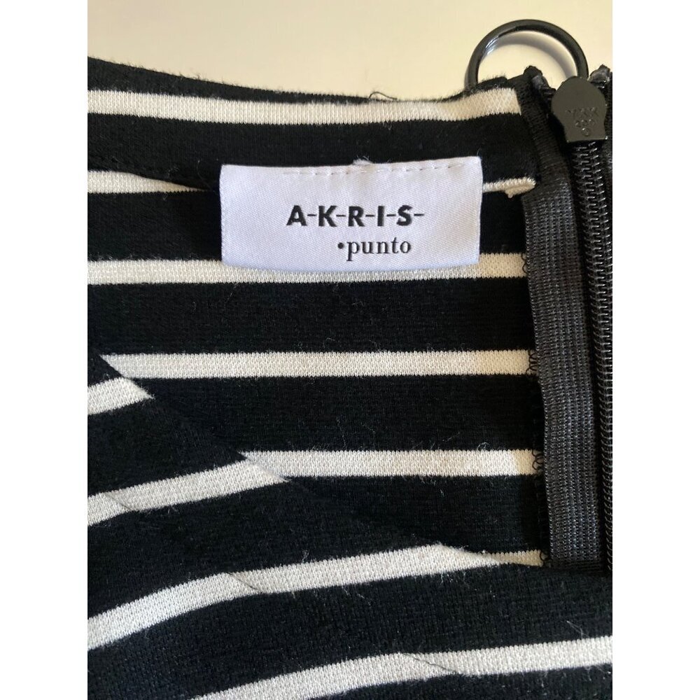 Akris Punto Black and White Short Sleeved Knit Top XS - Picture 3 of 6